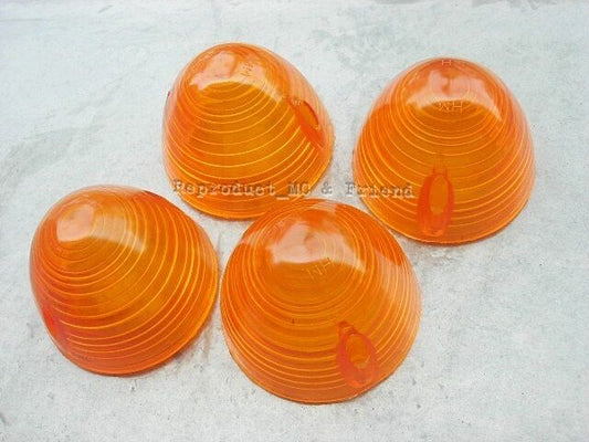 Signal Winker Lens Set (4 Pcs.) : Fits Honda CB100 CB125S CL100 CL125S S90 CL90