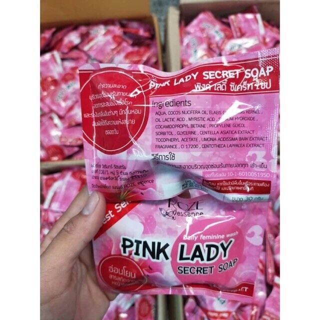 10x Pink Lady Secret Soap Roze Essence Feminine Wash Reduce Odor Vagina 30g