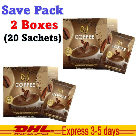 2x Di S Coffee Dietary Supplement Instant Powder 0% Sugar New Product Good Shape