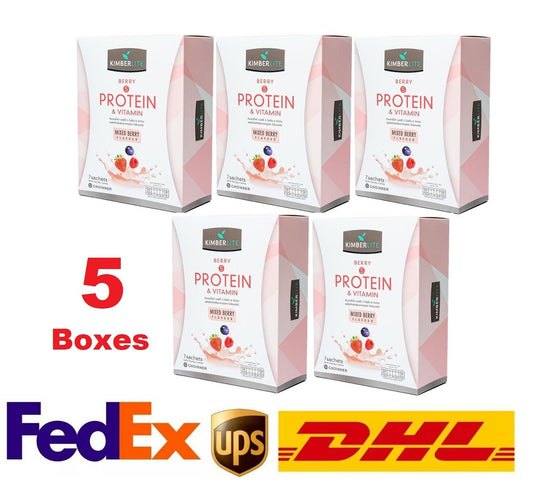 5x Kimberlite 5 Protein Vitamins Mixed Berry High Protein Weight Loss delicious