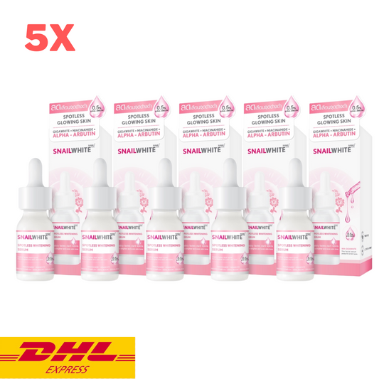 5x Snail White Spotless Whitening Serum Namu Life Reduce Dark Spots Bright 15 ml