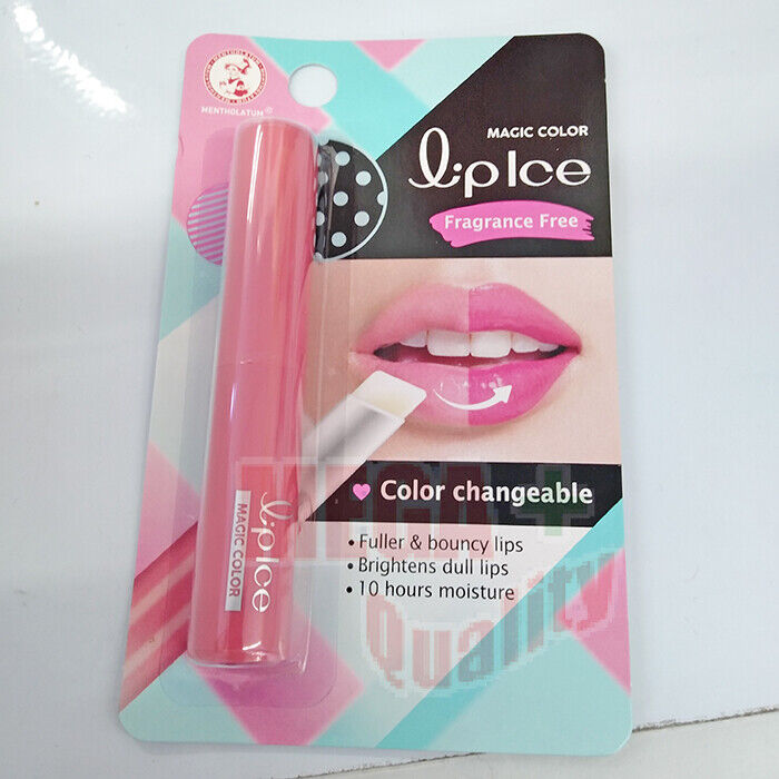 4 x MENTHOLATUM Lip Ice SHEER COLOR Fragrance Free Lip Moisturizer Pink Shade 2g