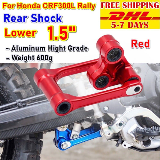 Rear Shock Sorter Set 1.5 inch For HONDA CRF 300 L RALLY Aluminum CNC Red P