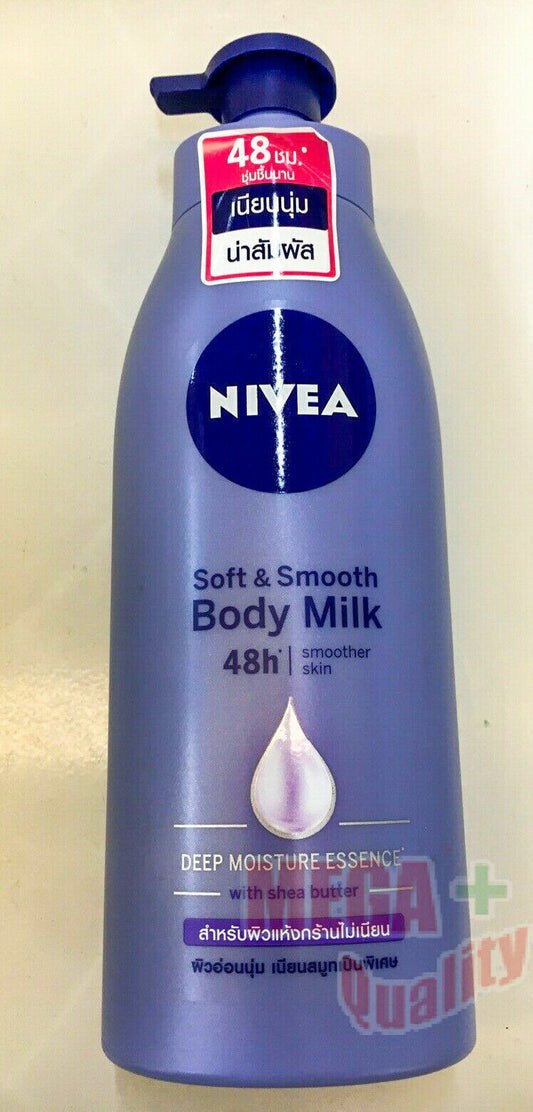 Nivea Soft Smooth Body Milk Lotion 48h Smoother Deep Moisture For Dry Skin 400ml