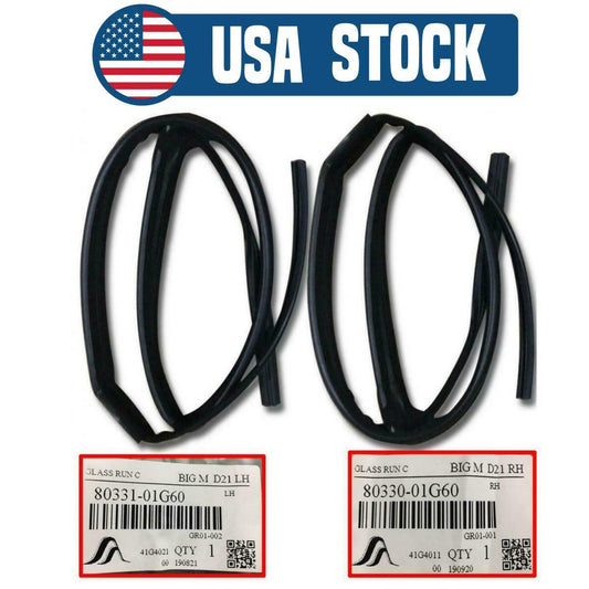 Pathfinder Hardbody For Nissan D21 GLASS WINDOW Channel Felt Run RUBBER SEAL New