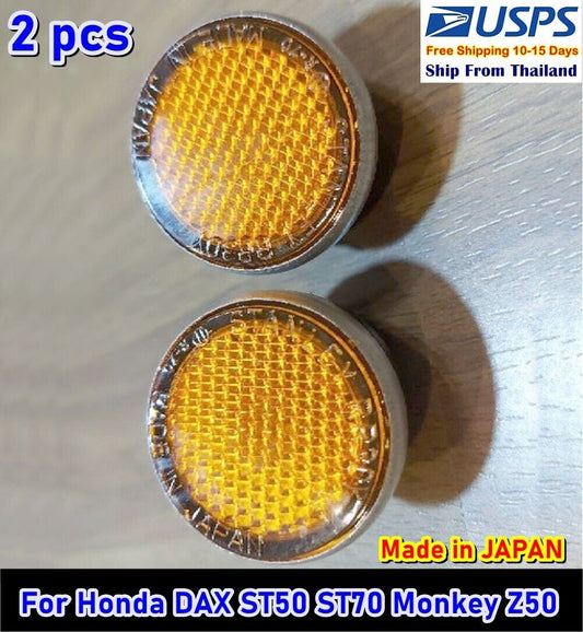 R31 Reflector For Honda DAX ST50 ST70 Monkey Z50 Amber Stanley New Made In Japan