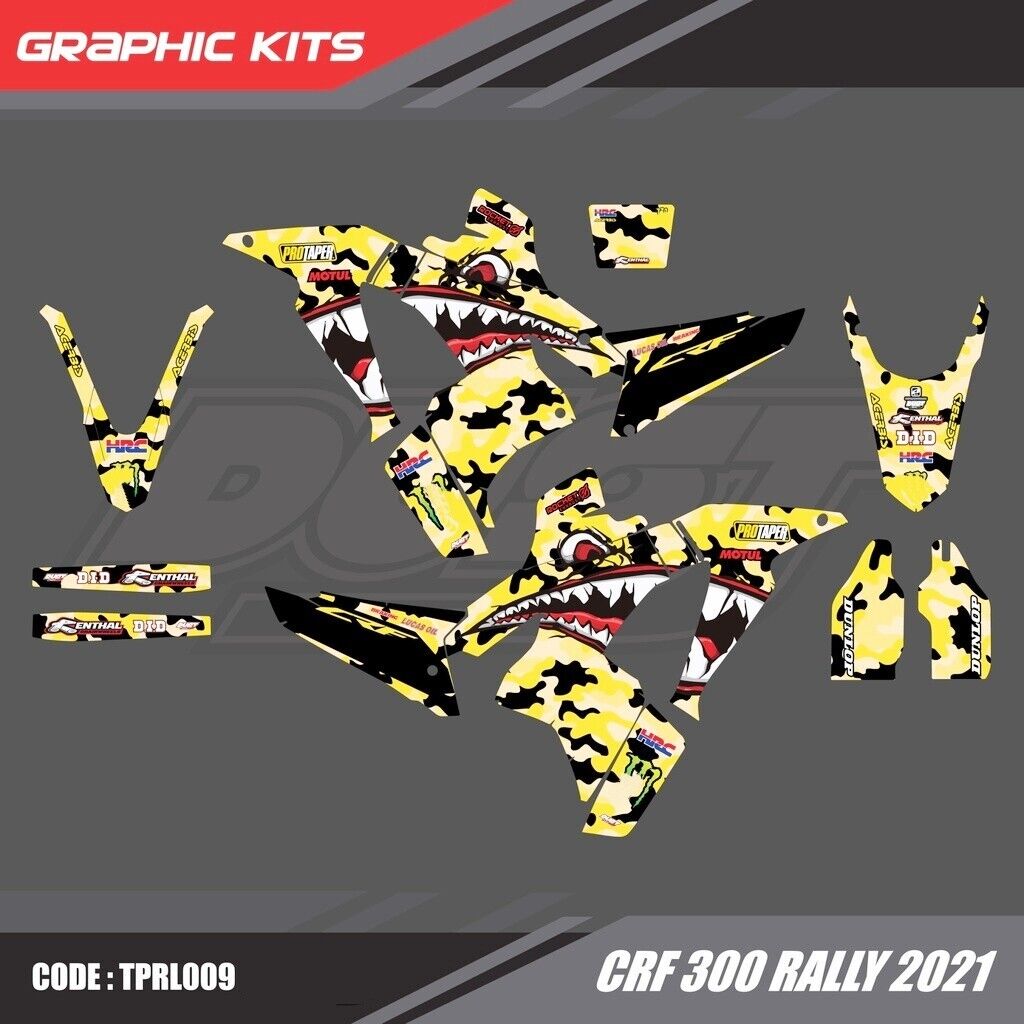 Y1 Stickers Kit For Honda CRF 300 Rally 2021 Motocross Graphics Bike Decals crf