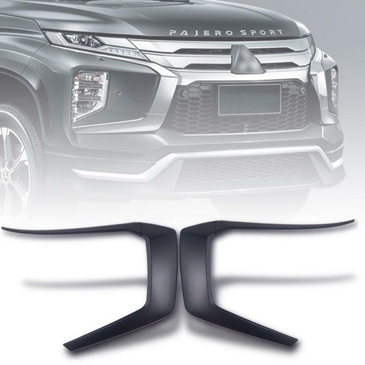 Side Front Bumper Cover Black For Mitsubishi Pajero Montero Sport SUV 2019-2020