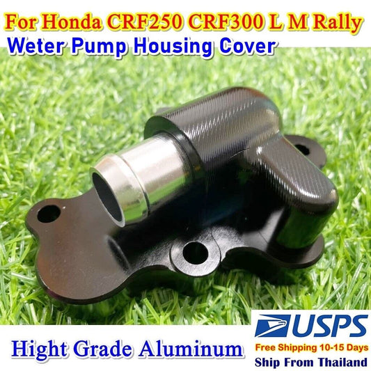 P23 Black Water Pump Housing Cover For Honda CRF 250 300 M L Rally Aluminum CNC