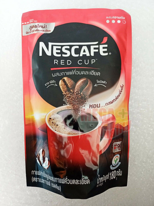 NEW INSTANT COFFEE NESCAFE RED CUP DRINKING - ORIGINAL 180 GRAM.