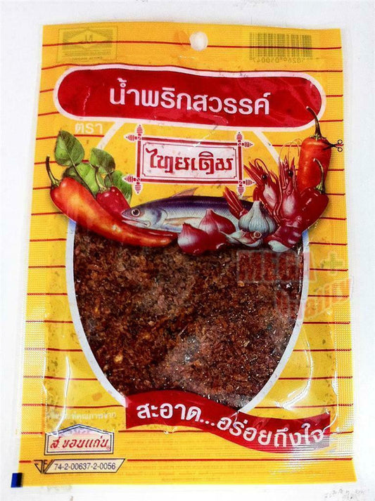 NAM-PRIK-SWAN Chili Flavored Crushed Seasoning Thai-Derm Brand Thai Food 22g
