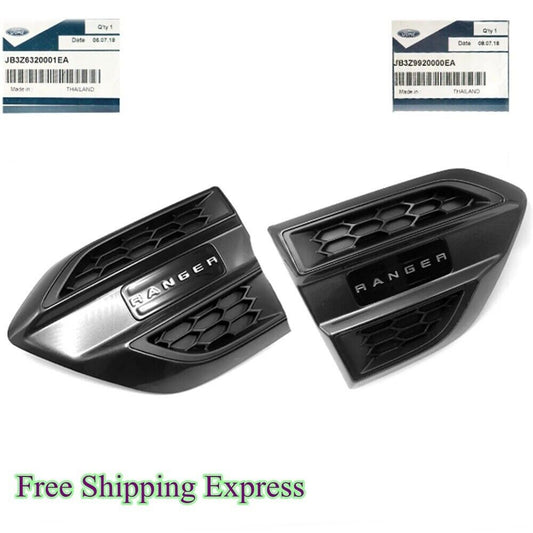 Side Vent Fender Ford Ranger XLT Wildtrak 4x2 4x4 Genuine Pair Air Flow 2018-19