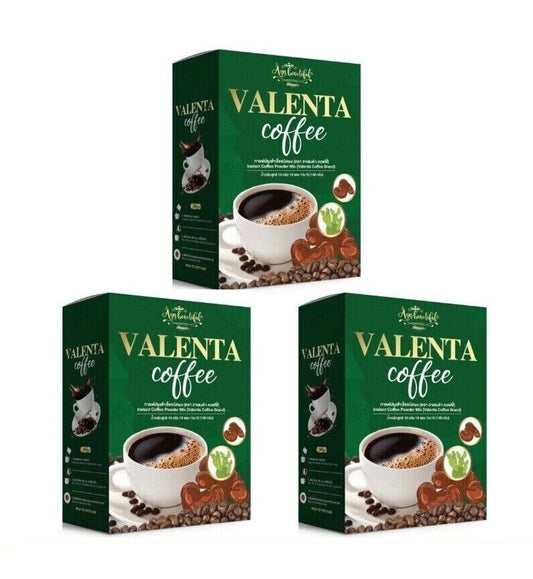3x Valenta Coffee Drink 0% Sugar High fiber helps excretion Burn No Cholesterol