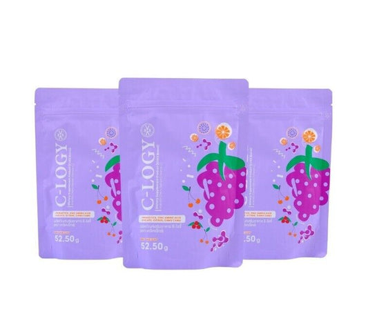 3x C-LOGY Vitamin C Drink Prebiotic Probiotics clear & bright skin Anti-aging