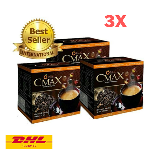 3x Cmax Instant Coffee Mixed Powder SOM for Health Cordyseps Ginseng Herbal
