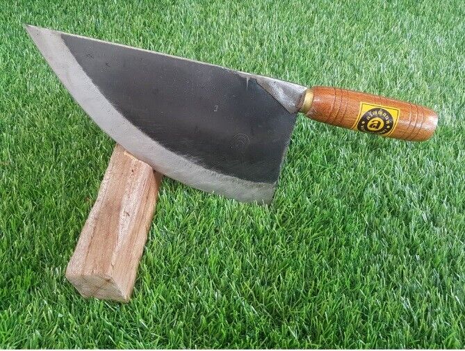 Cleaver Butcher Knife Chef Kitchen Tools Wooden Handle 100% authentic # No.1