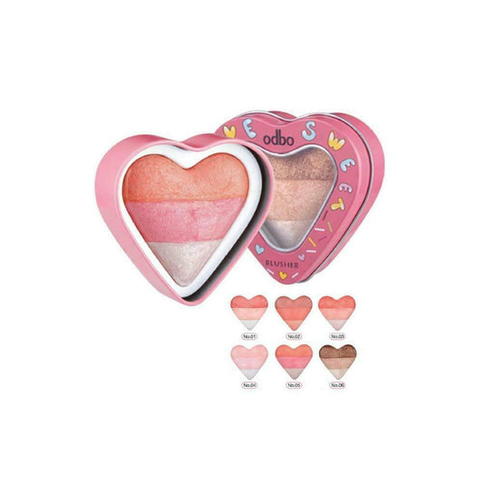 odbo Love Sweet Blusher OD176 #03 10 g 0.35 oz Highlighter Natural Finish
