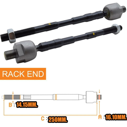 2 PCs Steering Rack End For Nissan Maxima Teana J31 2003 2004 05-2008 Sedan
