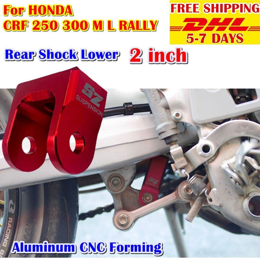 Rear Shock Sorter 2 inch For HONDA CRF 250 300 L RALLY Aluminum CNC Forming DHL