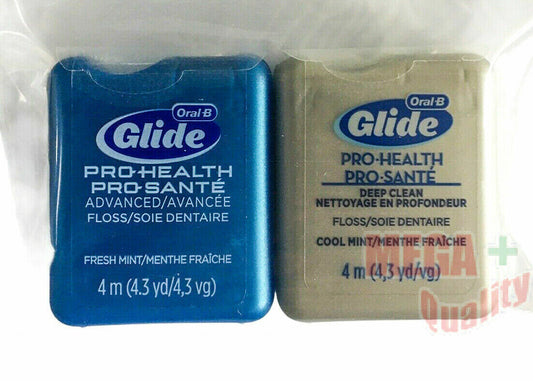 2x Oral-B Glide Pro-Health Deep Clean Floss Cool + Fresh Mint Flavor (4.3 yd)