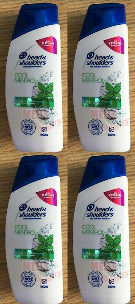 4 x Head and Shoulders Anti Dandruff Shampoo COOL MENTHOL 70ml.
