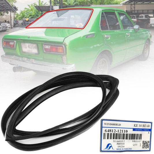 Rear Windshield Weatherstrip Rubber Seal Fit Toyota Corolla KE30 KE55 TE31 Sedan