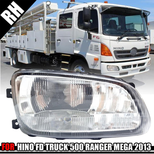 RH Head Light Front Lamp For Hino Fd Truck 500 Series Ranger Mega Truck 2003-13