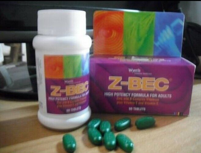 Z-BEC Multivitamins High Potency Formula For Adults Health Sleep Aid 60 Tablets