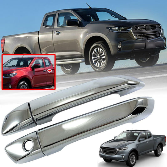 2 Door Handle Cover Chrome Trim For Mazda BT-50 BT50 Pickup UTE 2020-2021