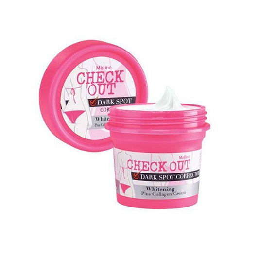 Mistine Check Out Dark Spot Corrector Cream Whitening Plus Collagen Armpits 48g