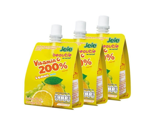 3x Jele beautie Vitamin C jelly Lemon Juice High Vitamin C Delicious Halal