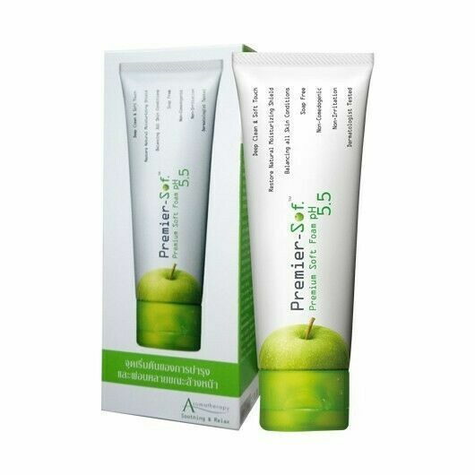 Premier Sof Premium Soft Foam Apple pH 5.5 Amino protein Moisturizing 75g.