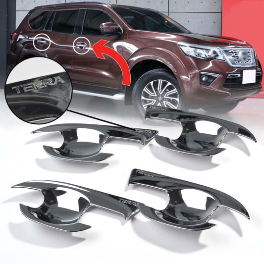 4 Doors Handle Bowl Cover Chrome Trim For Nissan Terra SUV 2018 2019 2020