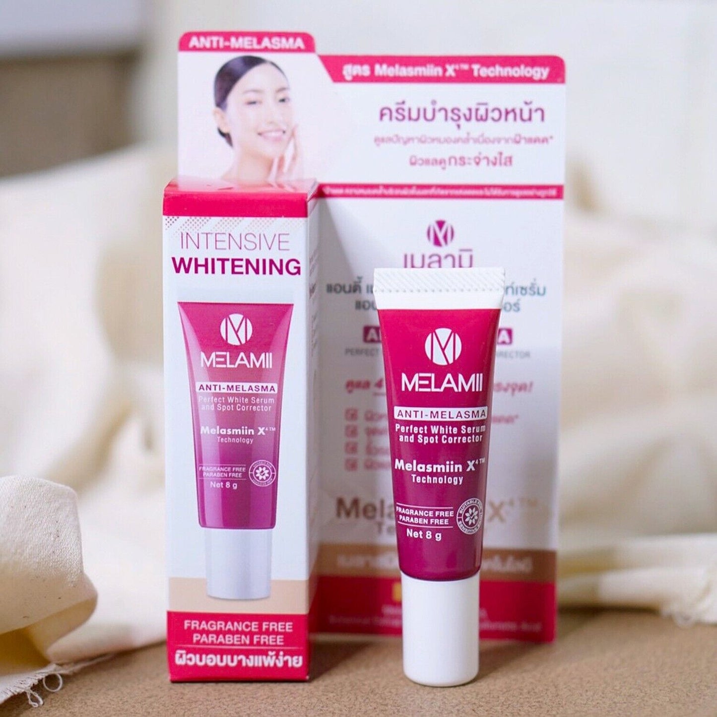 Melamii Anti-Melasma cream reduce dark spots white serum skin