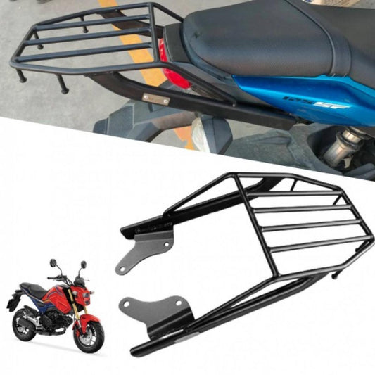 REAR RACK LUGGAGE CARRIER BLACK CUSTOM FOR HONDA GROM MSX SF 2017-2022
