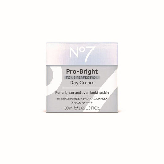 Boots No7 Pro Bright Tone Perfection Day Cream SPF35 PA++++ Even Skin 1.69 fl.oz