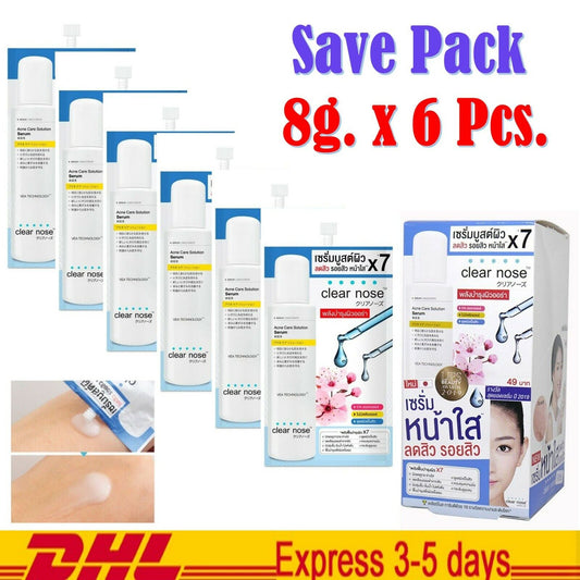 6x Clear Nose Acne Care Solution Serum Blemish Pore Anti Aging Smooth Skincare
