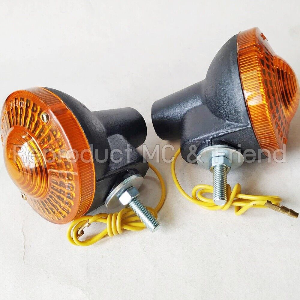 Yamaha DT100 DT125 DT175 DT250 DT400 XT250 XT500 Front Signal Winker Lamp 2pcs.