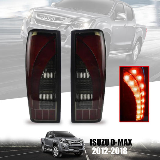 Tail Lamp Rear Light Smoke Lens Red LED For Isuzu D-max Dmax Pickup 2012-2018