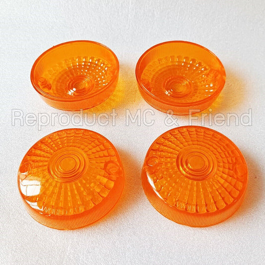 4x Turn Signal Lamp Lens For Suzuki TS75 TS100 TS125 TS185 TS250 TS400 TC100