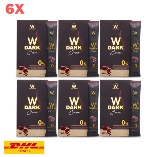 6x W Dark Cocoa Wink White Instant Drink Powder Mix Weight Control Hunger Slim