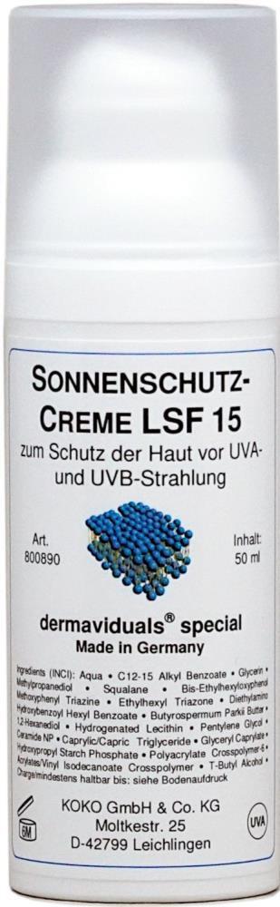 Dermaviduals DMS Sonnenschutzcreme LSF 15 50ml #ibe