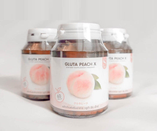 3X Gluta Peach X Vitamin A Enriched Extracts Glutathione Whiten Skin Shine