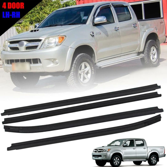 Door Belt Weatherstrip Outer Front Rear For Toyota Hilux SR5 MK6 Pickup 2005-14