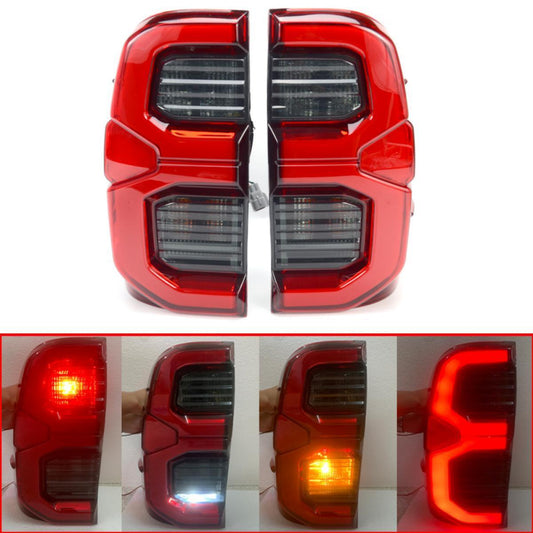 Tail Lights Lamp LED Red Smoke For Toyota Hilux SR5 Pickup 2015-2022 4x2 4x4