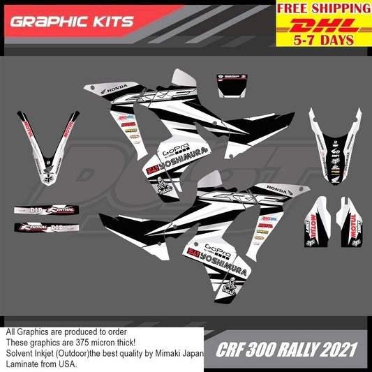 XX19 Stickers Kit For Honda CRF 300 Rally 2021 Motocross Graphics Bike Decals