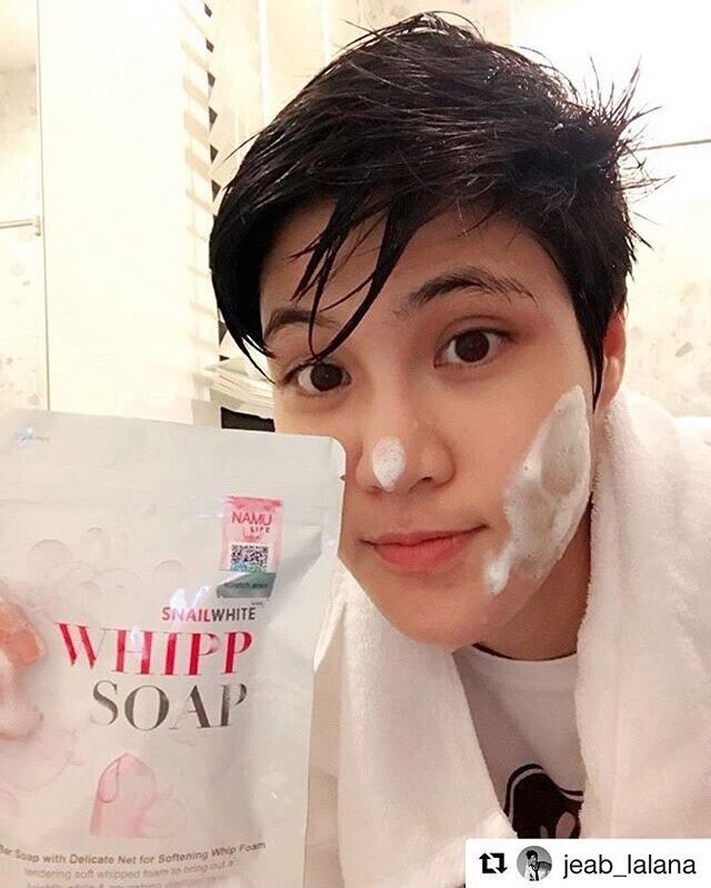 10x 100g. SnailWhite Whipp Soap Cleansing Face Soft, Clear, Radiant Clear