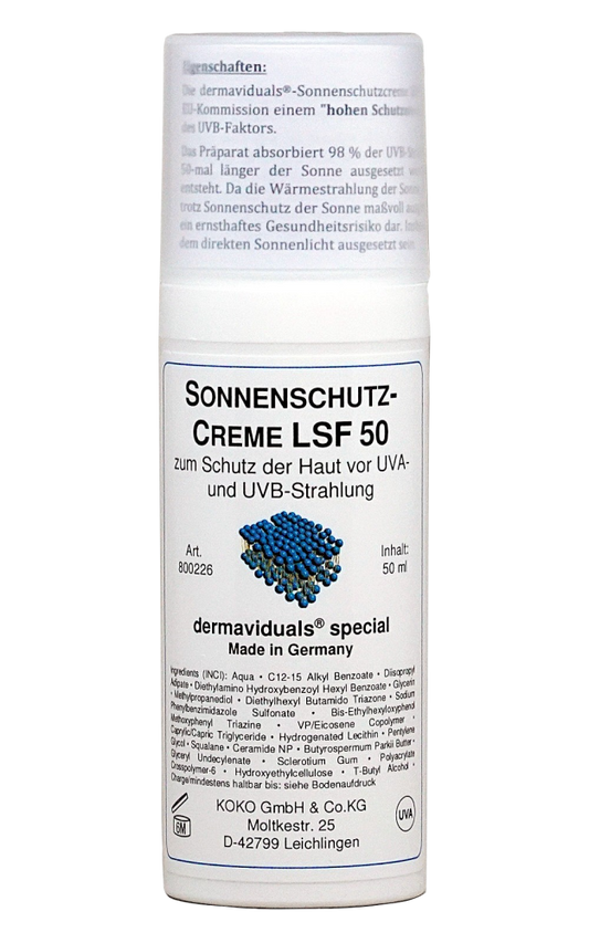 Dermaviduals DMS Sonnenschutzcreme LSF 50 50ml #ibe
