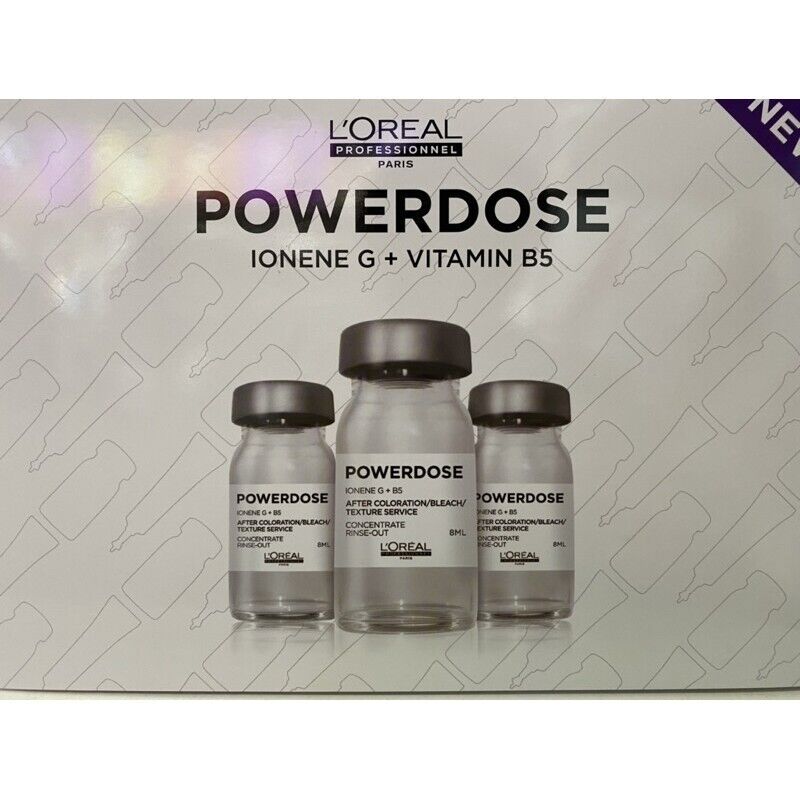 10x LOREAL POWERDOSE IONENE Repair Steam Serum Damage Hair Concentrat Rinse-out