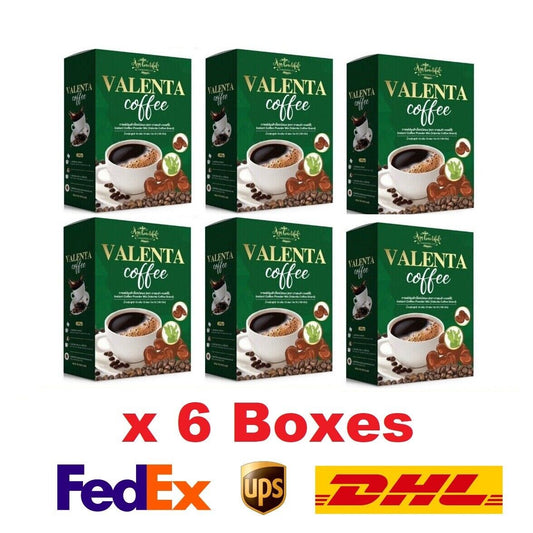 6x Valeta Instant Coffee Intense High Fiber Weight Control Burn Diet Sugar Free